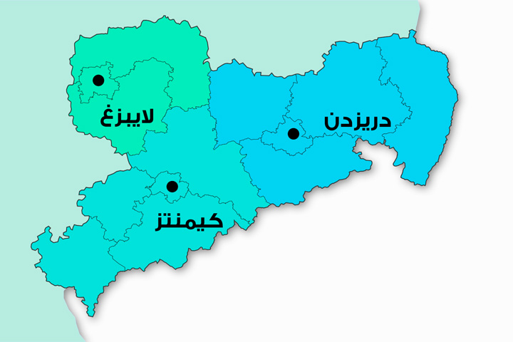 التقسيمات الإدارية لولاية زاكسن