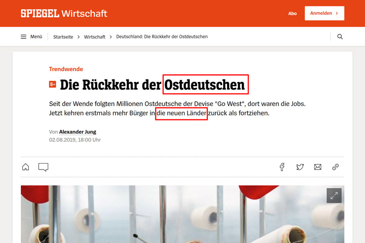 استخدام مصطلح الولايات الجديدة