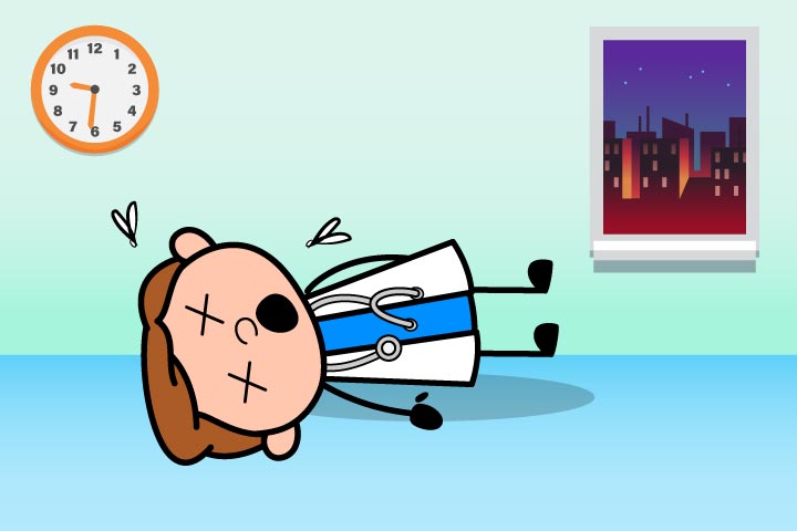 الإرهاق الشديد لدى الطبيب في المناوبة