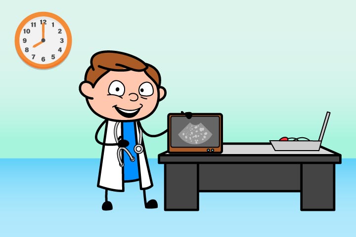 يقوم الطبيب المقيم بالتصوير بواسطة الإيكو