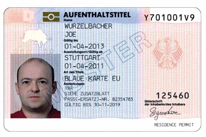 إقامة العمل البطاقة الزرقاء إقامة العمل البطاقة الزرقاء