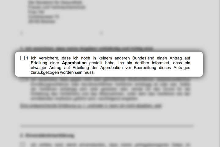 الالتزام بعدم تقديم الطلب في ولايتين معاً